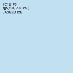 #C1E1F3 - Jagged Ice Color Image